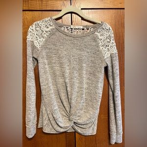 Women’s knot front sweater